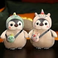 thumbnail image 4 of 25/35cm Kawaii Penguin Plush Toys Lovely Penguin Turn To Unicorn Dinosaur Flower Dolls Stuffed Soft Pillow, 4 of 5