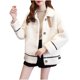 thumbnail image 2 of Abrigo y chaquetas informales sin capucha de manga larga para mujer, con bolsillos y botones, de invierno, holgado, versátil y cálido., 2 of 7
