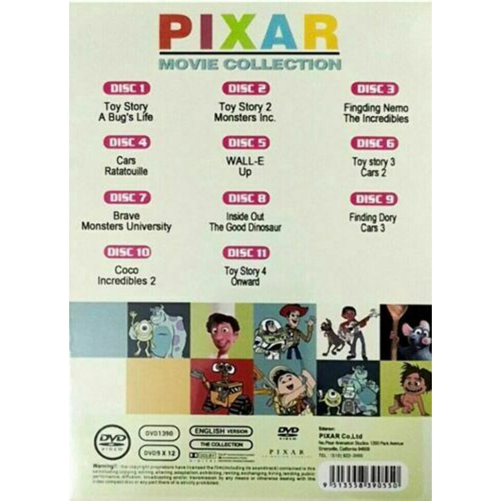 Walt Disney Pixar 22 Movie Collection (DVD) - Walmart.com