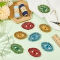 thumbnail image 5 of Rhinestone 8 PCS Egypt Evil Eye Patch 1.4x2.1inches 4 Color Bling Rhinestone Beaded Patches Evil Eye Beaded Appliques Patch Glitter Eye Shape Sew On Applique for Cloth Backpack Decoration, 5 of 6