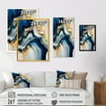 thumbnail image 4 of Designart Abstract Geode Gold And Blue Marble II Canvas Wall Art, 4 of 5