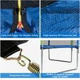 thumbnail image 3 of Canddidliike 12FT Outdoor Trampolin, Recreational Trampolines with Safety Enclosure Net, 8 Wind Stakes and Ladder - Colorful, 3 of 10