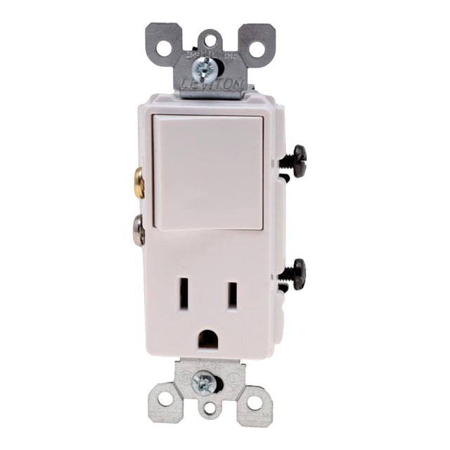 Interruptor Y Contacto Leviton 15A 120V Blanco