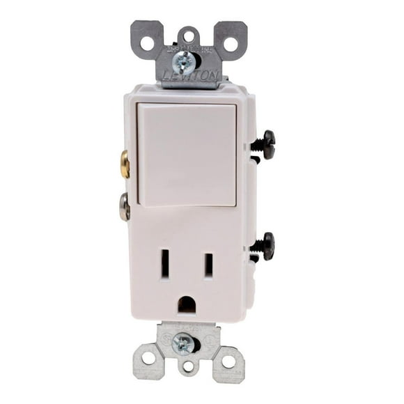 Interruptor Y Contacto Leviton 15A 120V Blanco