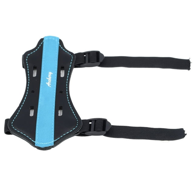 Kids Archery Arm Guard, PU Leather Adjustable Thickened Breathable Practice Bow Protector Arm Guard for Recurve Hunting Archery