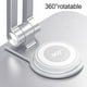 thumbnail image 4 of Injueey Soporte plegable para tableta Rotación Multi-ángulo Soporte ajustable Escritorio de oficina Manos libres para computadora portátil Electrónica Plata, 4 of 6