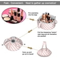 thumbnail image 2 of Fashionable Full-Print Drawstring Cosmetic & Makeup Bag – Large Portable Makeup Organizer with Inner Zipper Pocket & Mesh Compartment, Travel Toiletry Bag for Women, 2 of 5
