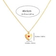 thumbnail image 3 of YongCo Multipurpose Heart Photo Box Necklace Fashionable Metal Birthstone Necklace Alloy Texture Suitable for Fashion Ladies, 3 of 21