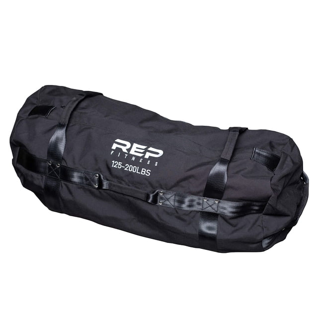 Saco de arena REP XL de alta resistencia para entrenamiento fitness, negro