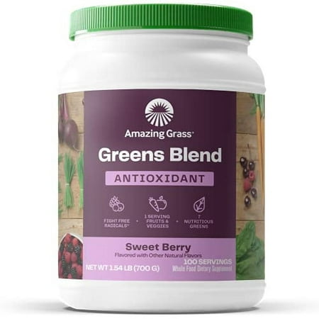 UPC 829835000869 product image for Amazing Grass  Greens Blend Antioxidant  Sweet Berry  24.7 oz  100 Servings | upcitemdb.com