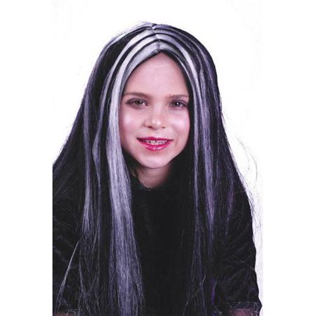 Wig Child Blk Wht Streaks Walmart Com