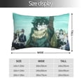 thumbnail image 4 of My Hero Academia Season Pillowcase Cushion Pillow Covers With Hidden Zipper Pillow Case Decor For Bed Dorm Sofa Couch Car 16"x24", 4 of 8