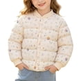 thumbnail image 2 of PureCasa Jackets for Toddlers 1-7 Years Puffer Jacket Lightweights Warm Long Sleeved Cute Printed Button Down Closure Jacket for Winter, 2 of 9