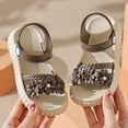 thumbnail image 3 of Girls Flower Sandals for Toddler Little Big Kids Summer Beach Casual Comfort Open Toe Walking Dress Shoes, 3 of 6