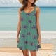 thumbnail image 1 of Vestido Informal de Verano 2025 Para Mujer, Holgado, Con Escote En V, Sin Mangas, Fluido, Cómodo, Para Primavera, Color Puro, 1 of 3