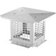 thumbnail image 1 of Yeshouse Tapa de chimenea PrecisionAuto, de acero con rejilla de malla, compatible con conductos de arcilla, base ajustable, protección contra animales y escombros, 1 of 7
