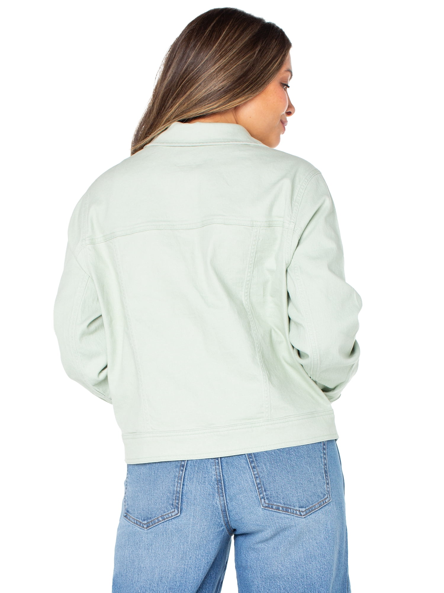 Celebrity Pink Women's Oversized Boyfriend Denim Jacket, Sizes XS-XXXL