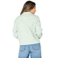 thumbnail image 4 of Celebrity Pink Women's Oversized Boyfriend Denim Jacket, Sizes XS-XXXL, 4 of 6