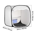 thumbnail image 5 of Pop-Up Spray Paint Booth Tent,28.3" x 28.5" x 29.5" Portable Painting Shelter with Mesh Door for Furniture,Models&DIY Projects,Easy Setup&Ventilation, 5 of 9
