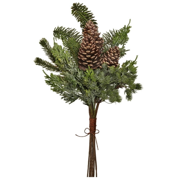 Regency International 20" Natural Touch Pine/Spruce  W/Pinecones Bundle - Green Brown