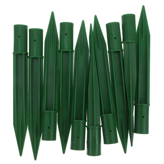 TALENO 10pcs Ground Stakes For Solar Lights Tiki Torch Stand And Outdoor Pathway Light Stakes For Holiday Light Landscaping And Garden Light Stakes