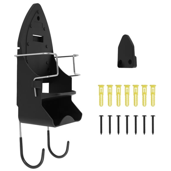 NUAHRHY Iron Board Hanger Wall Mounted Ironing Board Organizer Space Saving Iron Board Holder Easy to Install Iron Board Rack Heat Resistant Electric Iron Holder for Home Bathroom