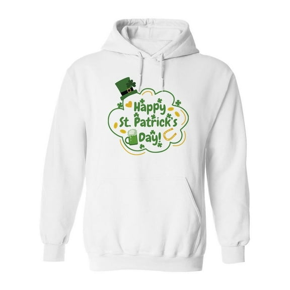 St. Patrick's Day! Hoodie Men -Image by Shutterstock, Male 3X-Large