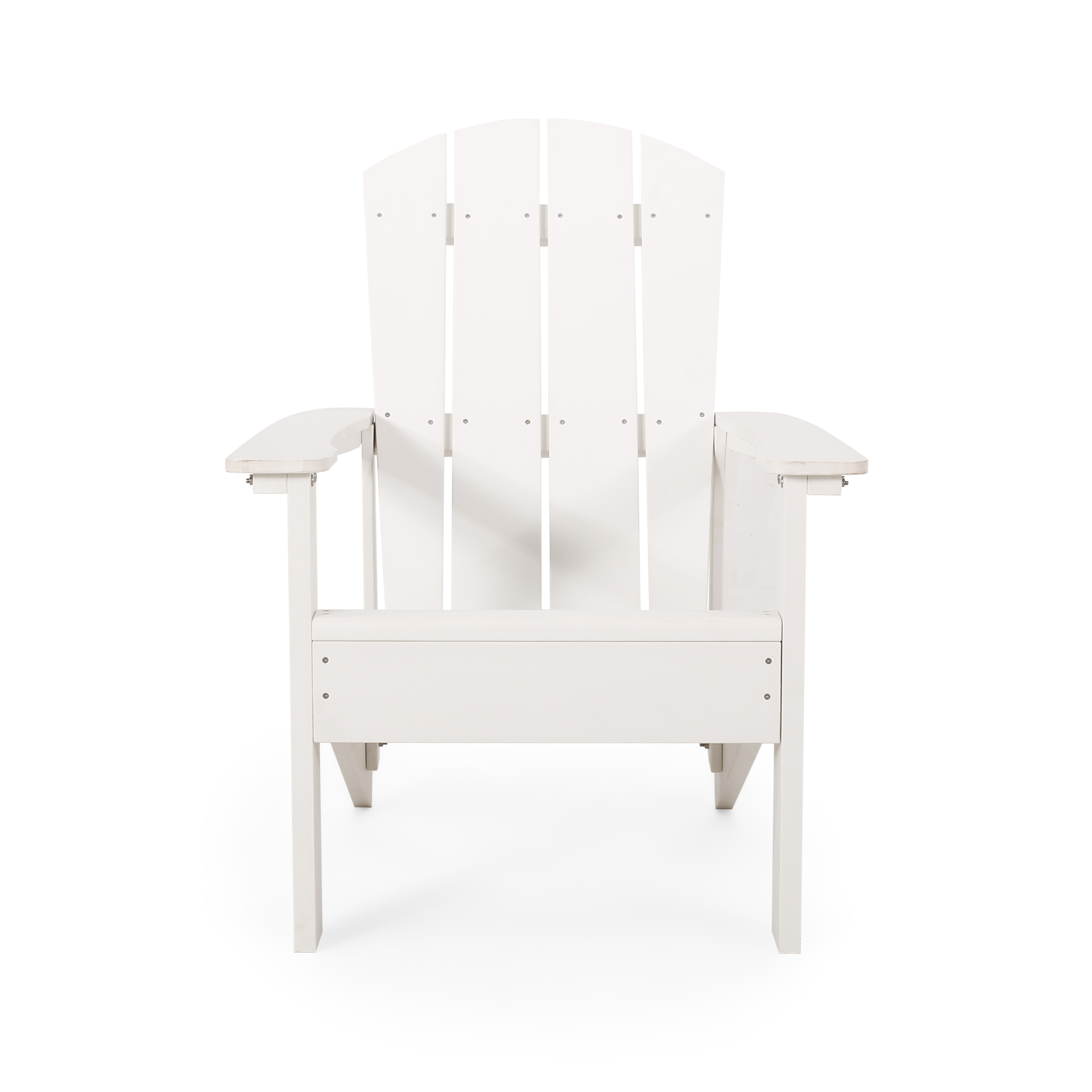 Classic Pure White Outdoor Solid Wood Adirondack Chair Garden Lounge Chair - image 2 of 7