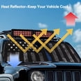 thumbnail image 4 of XYZCANDO Police Flag Windshield Sun Shade UV Ray & Heat Block Windshield Shades for 2007-2018 Jeep Wrangler JK JKU & 1997-2006 Jeep Wrangler TJ LJ Sun Shade Shield Protector, 4 of 7