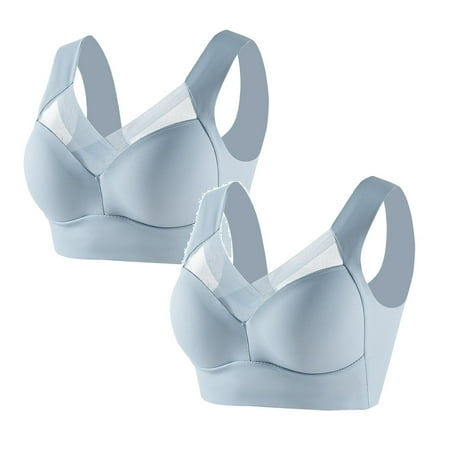 Kcodviy 2Pcs Women S Large Strapless Lace Bulk Bras Tank Top Underwear Thin Bulk Bras Side Fold Side Bulk Bras Gather Adjustable Bra Bulk Bras