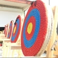 thumbnail image 4 of UDIYO Outdoor Round Archery Bow Straw Target Slice Coiled Practice Shooting Dart Board, 4 of 7