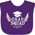 thumbnail image 3 of Inktastic Grad Squad with Graduation Cap and Wings Boys or Girls Baby Bib, 3 of 4