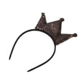 thumbnail image 4 of Unique Bargains 1 Pc Fashion Crown Sequins Headband for Women for Girls Brown, 4 of 6
