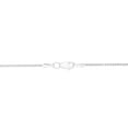 thumbnail image 3 of 14K White Gold 24in 1mm Round Wheat Chain with Lobster Clasp, 3 of 4