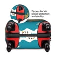 thumbnail image 4 of Kll World Map With Landmarks Luggage Cover Suitcase Cover Suitcase Protector (Luggage not included)-Large, 4 of 8