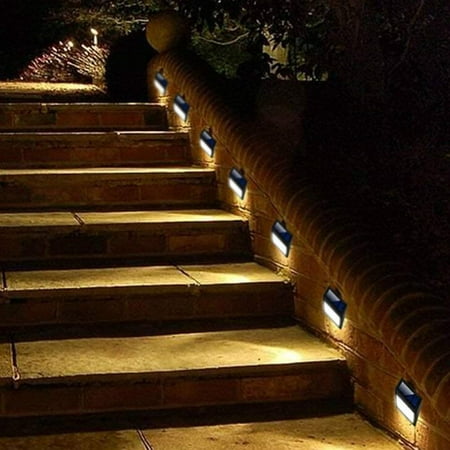 Solar Deck Lights Led Powered Step Wireless Waterproof Outdoor Security Lamps For Patio Stairs Garden Pathway Yard Warm Yellow Light 12 Pack Canada Solar Deck Lights Led Powered, Deck Step Lighting Led