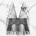 thumbnail image 2 of New York Brooklyn Bridge Sketch Men's Graphic T Shirt Tees Brisco Brands S, 2 of 6