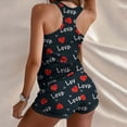 thumbnail image 3 of Fengqque Women Printing Sleeveless Set Casual Vest Two-Piece Suit, 3 of 7