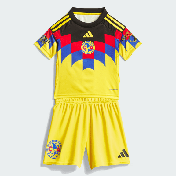 adidas Club America Home Mini Kit 25/26 (US, Alpha, 2XS , Regular, Yellow)