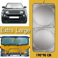 thumbnail image 1 of Parasol Gigante para Parabrisas de Automóvil, Parabrisas de Automóvil Grande Plegable con Diseño de Acordeón, Bloquea el Protector de la Visera de los Rayos UV, Se Adapta a Casi Todos los Automóviles, SUV, Camionetas, Camiones (75 "X 35,4"), 1 of 8