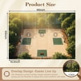 thumbnail image 3 of Basketball Wallpaper Sunlit Outdoor Basketball Court Peel and Stick Wall Murals 69"H x 96"W Removable PVC Wall Paper Self-Adhesive Wall Paintings Art Decor for Bedroom Living Room, 3 of 7