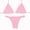 A21-Pink, variant on Women's Bikini Sets Two Piece Swimsuit High Waisted V Neck Twist Front Adjustable Spaghetti Straps Bathing Suit（Hot Pink,M)
