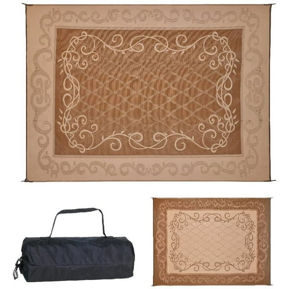 Reversible Mats 199127 - 9' x 12' Brown Beige