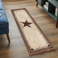 thumbnail image 3 of Western Star Brown 2'x6' Runner Rugs for Hallway Kitchen Bedside Non Slip, Texas Stars Retro Farmhouse Buffalo Plaid Entryway Rug Runners with Rubber Backing, Long Carpet Runner for Laundry Room, 3 of 8