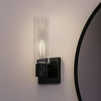 Luxury Cosmopolitan Wall Sconce, 12.625H x 5W, with Modern Farmhouse Style, Midnight Black, UHP4057 by Urban Ambiance