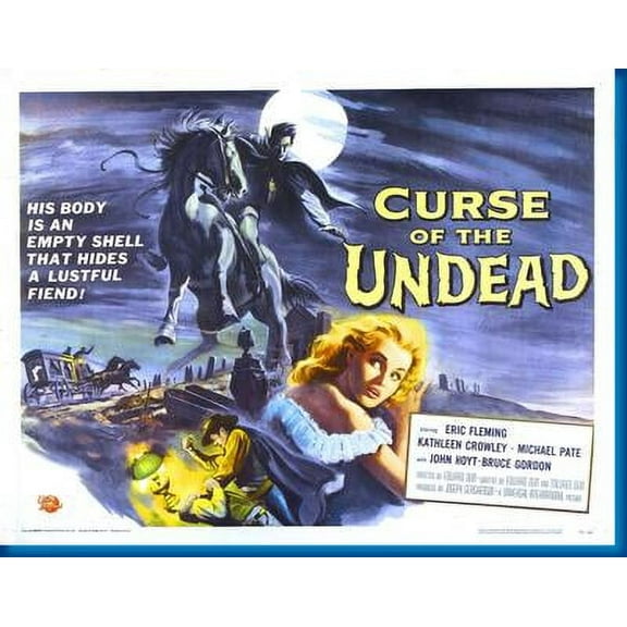 Curse Of The Undead Movie Metal Print 12x16 Large Print on Metal 12x16 Square Adults AB Posters