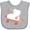 AC-Heather Grey, variant on Inktastic Roller Skate Flowers Girls Baby Bib