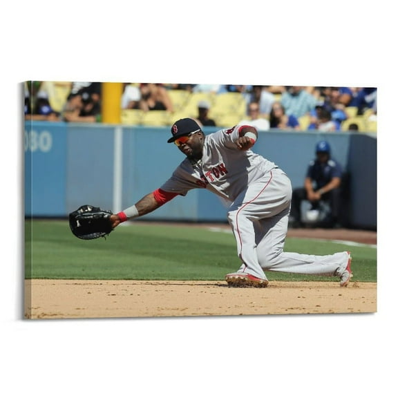 David Ortiz Sports Posters Famous Player Poster Album Cover Posters for Bedroom Wall Art Canvas Posters Music Album Cover Poster