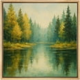 thumbnail image 5 of Framed Canvas Print Nature Landscape Wall Art Modern Decorative for Living Room Bedroom - 24"x24" NATURAL, 5 of 8