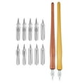 thumbnail image 4 of 1 Set Handmade Pen Calligraphy Practice Pen Vintage Dip Pen Calligraphy Dip Pen, 4 of 7